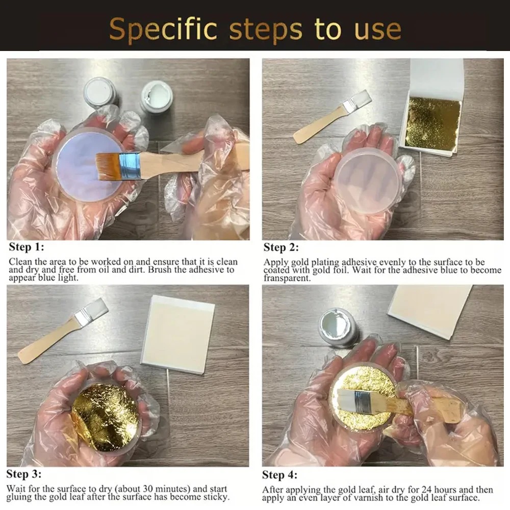 100ml/200ml Golden Leaf Gildin - огляд і ціна Woodworking Resin